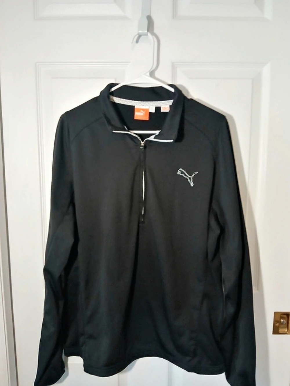 Puma Womens Black Quarter Zip Size Pullover Large . So Comfy